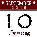 Samstag, 10. September 2016
