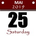 Saturday, May 25, 2019