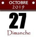 Dimanche, 27 octobre 2019