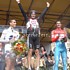 Frank Schleck on the podium of the criterium at the Gala Tour de France