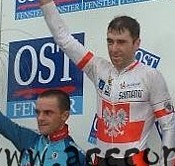 Le podium en 2002 avec Ondrej Lukes (2me) et Tadeusz Korzenievski (vainqueur)