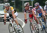 Die Ausreisser des Tages w�hrend der zweiten Etappe der Tour de Luxembourg 2008