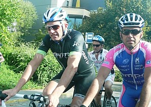 Au d�part de La Charly Gaul B: Kim Andersen et Gilberto Simoni