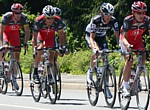 Lance Armstrong et Frank Schleck pendant la deuxi�me �tape du Tour de Luxembourg 2010