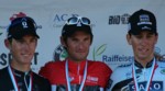 Frank et Andy Schleck pendant les championnats nationaux � Diekirch 2011