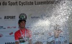 Frank et Andy Schleck pendant les championnats nationaux � Diekirch 2011