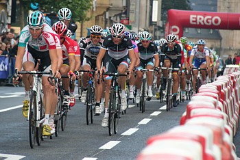 Sieberg emm�ne le peloton