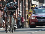 Frank et Andy Schleck pendant Li�ge-Bastogne-Li�ge 2011