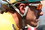 Fabian Cancellara en jaune pendant la premire tape du Tour de Luxembourg 2011