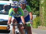 Christian Poos emm�ne l'�chapp�e pendant la deuxi�me �tape du Tour de Luxembourg 2011
