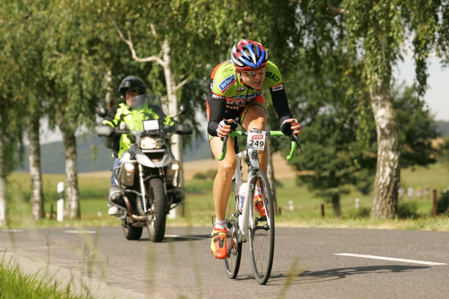 Jrme Giaux alone in the lead - photo: sportograf.de