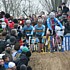Zdenek Stybar, Tom Meusen and Klaas Vantornout riding through the massive crowd