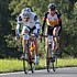 Jens Volkmann und Bob Adriansens have formed a break in the early kilometres