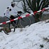 Winter conditions in Leudelange for the last cyclo-cross of the season in Luxembourg